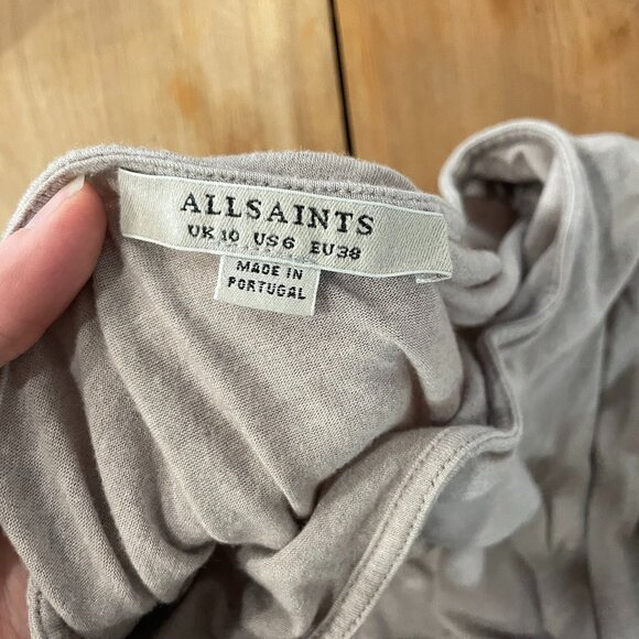 Allsaints Warp Wool Blend Sleeveless Dress - Picture 2 of 5